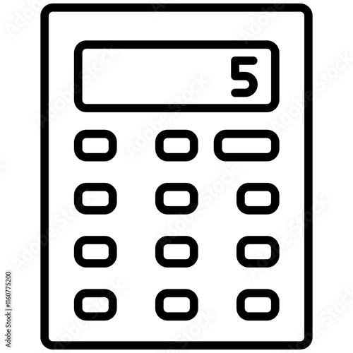 Bank line icon style