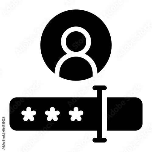 password glyph icon