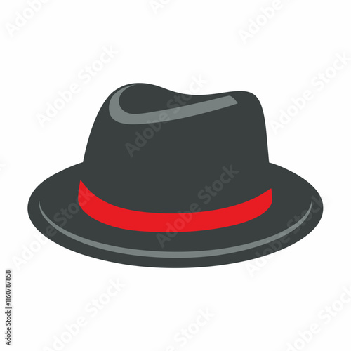 Classic Fedora Hat Vector Design. photo