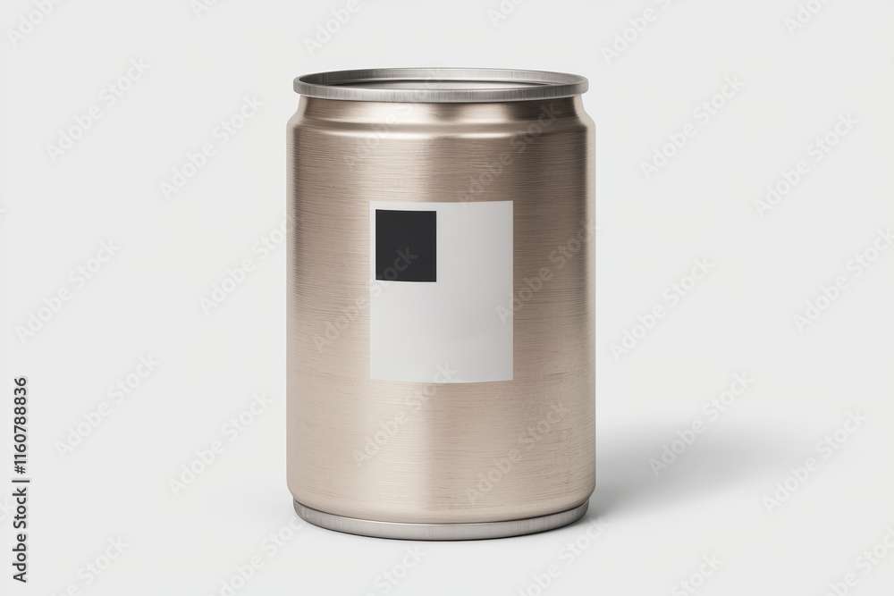 Sleek Metal Can Mockup, Perfect for Branding Sleek Metal Can Mockup, Perfect for Branding