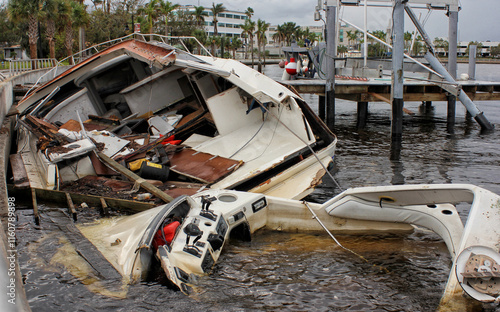 Damage From Hurricane Milton in Bradenton Florida photo