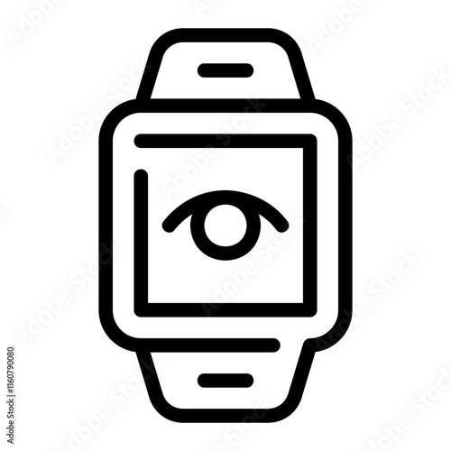 smartwatch line icon