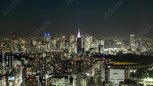 Wallpaper Mural 東京新宿のスカイラインのタイムラプス映像（フィックス） Torontodigital.ca