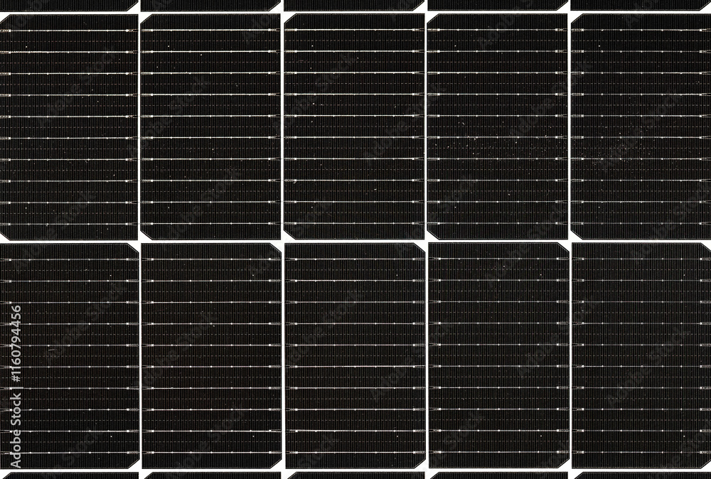 Innovative solar panels lined up for renewable energy generation at a sustainable facility