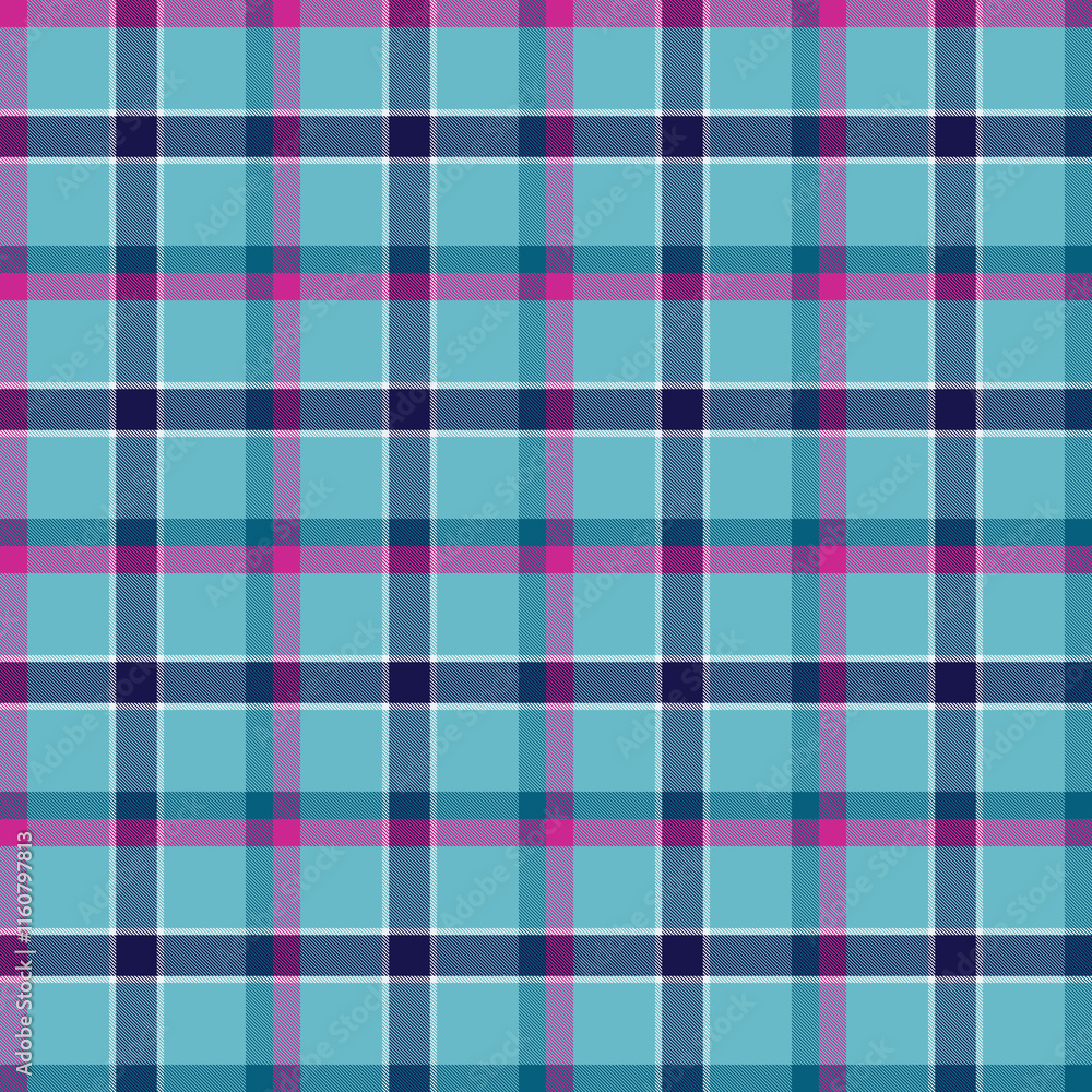 Fototapeta premium Beautiful plaid seamless pattern design by geometric