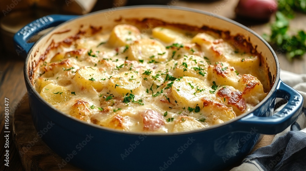 Scalloped Potatoes with Cheese and Herbs. Scalloped Potatoes with Cheese and Herbs.
