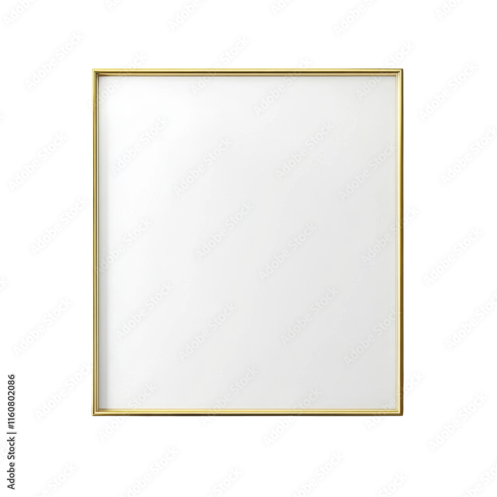Elegant Frame for Artwork or Photography Display on White Background Elegant Frame for Artwork or Photography Display on White Background