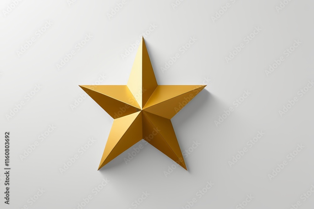 Obraz premium arafed star on a wall with a white background