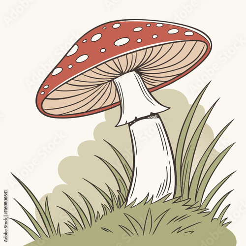 illustration of mushroom