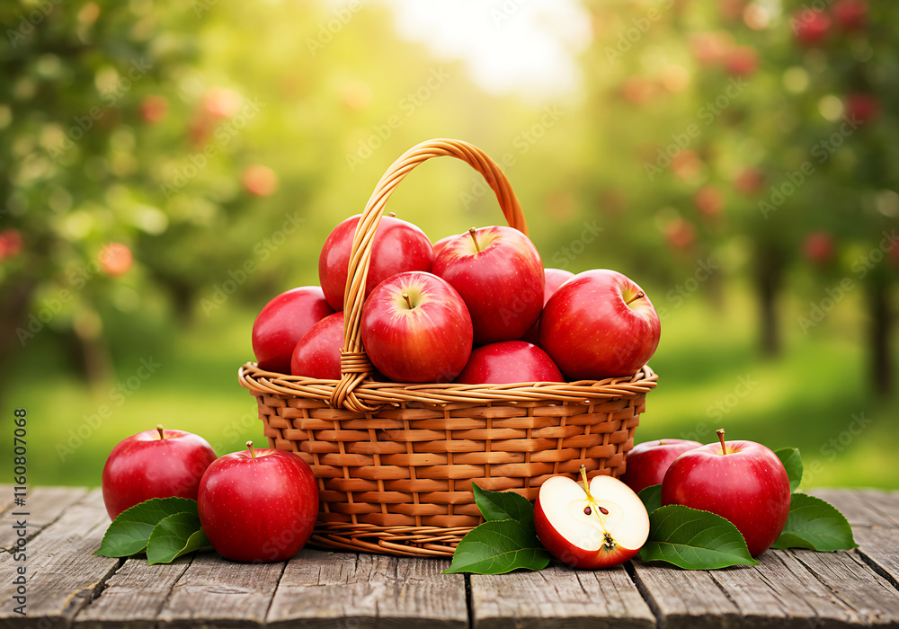 Vibrant High-Resolution Close-Up of a Fresh Apple Vibrant High-Resolution Close-Up of a Fresh Apple