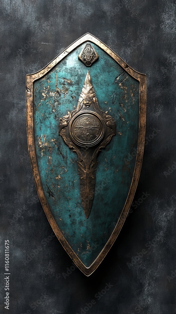 Fototapeta premium Ancient warriors shield