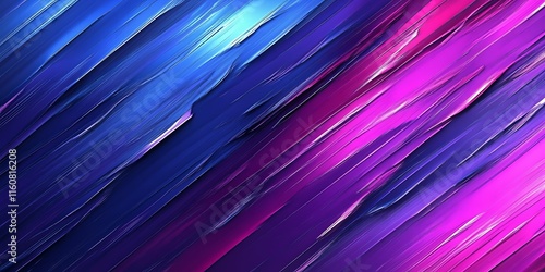 Abstract diagonal lines of vibrant blue, purple, and pink hues.