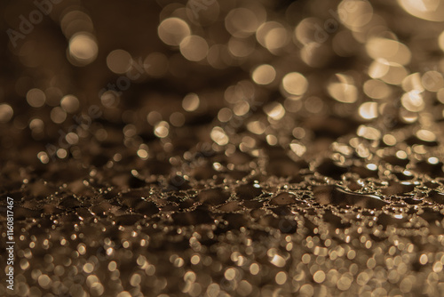 abstract bokeh background from water droplets on the glass