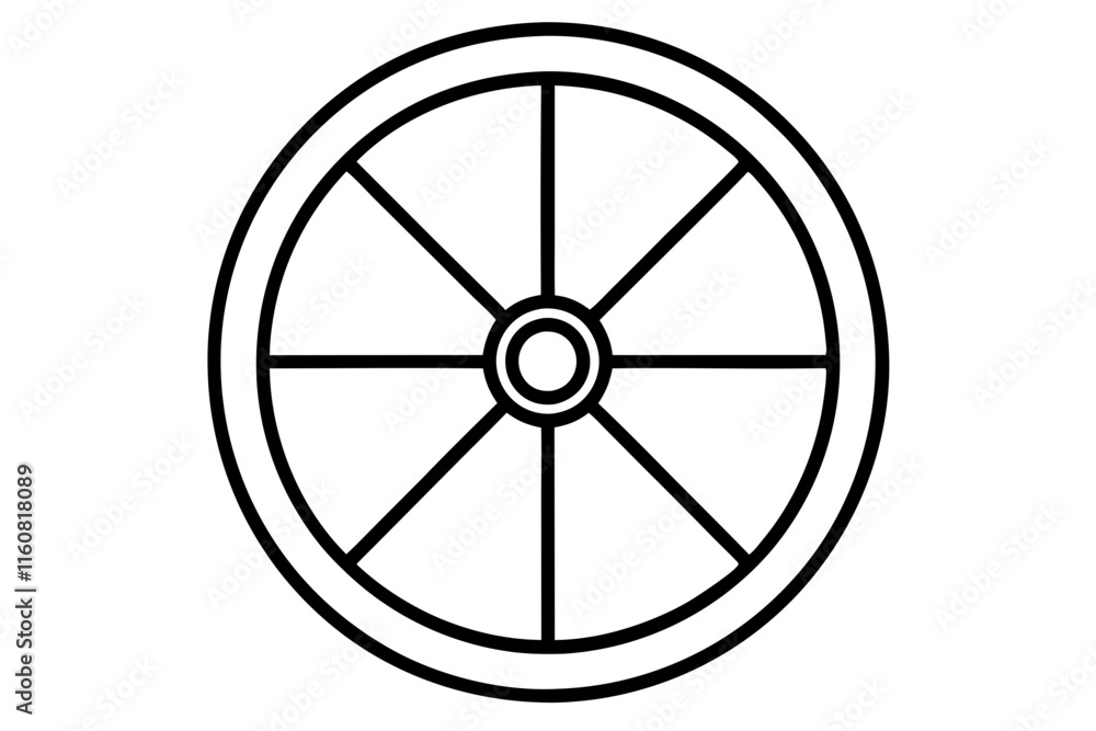 Bicycle Wheel Outline Icon, Bicycle Wheel SVG Design Bicycle Wheel Outline Icon, Bicycle Wheel SVG Design