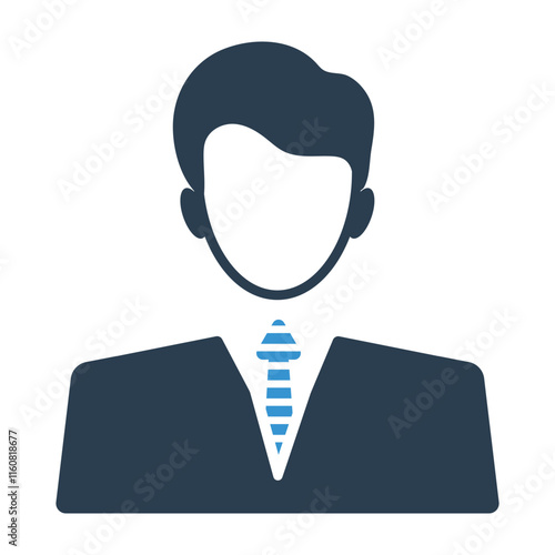 Men's Fashion Avatar Icon - Boss Style Clothing for Modern Apparel and Lifestyle Design photo