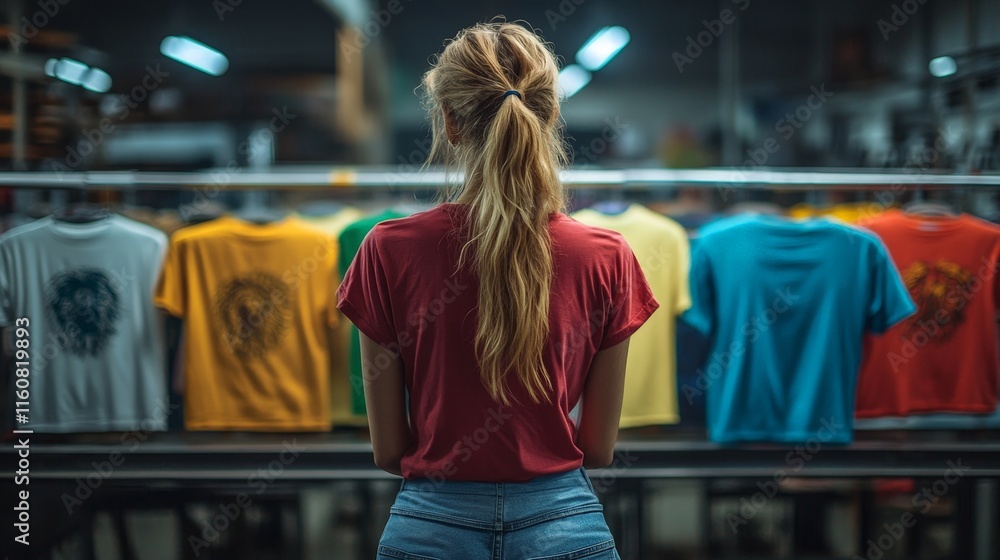 DTF Printing Process in Vibrant Factory Setting DTF Printing Process in Vibrant Factory Setting