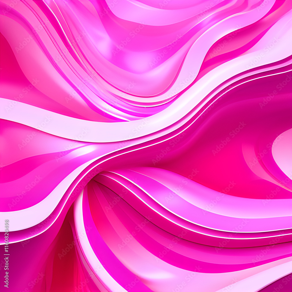 Fototapeta premium Pink with flowing abstract shapes, vibrant gradients of blue and purple, soft lighting creating depth and shadows, a sense of motion and energy, rendering, created using.generative ai