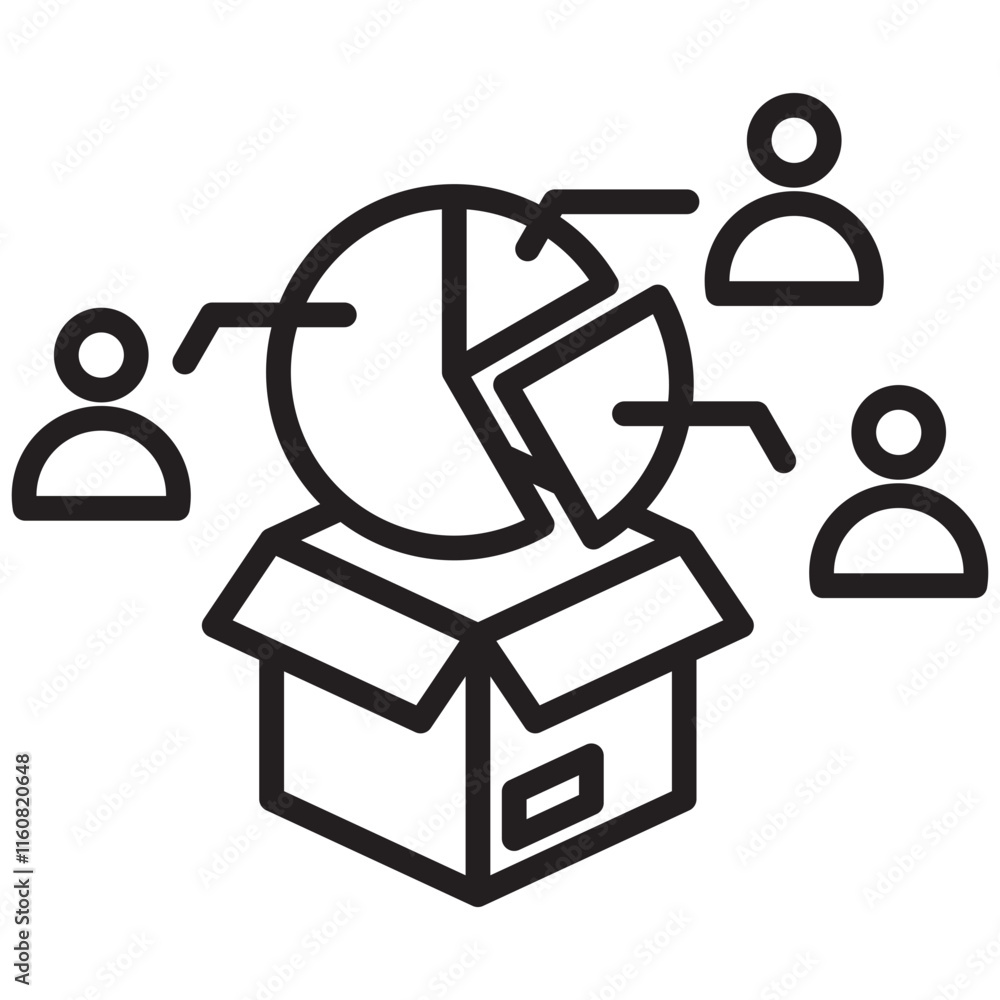 Market Segmentation Icon Market Segmentation Icon