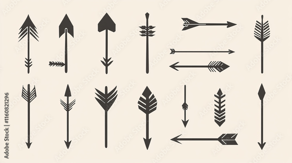 Set of arrow icons isolated on white for web design. Jpeg version is also available Set of arrow icons isolated on white for web design. Jpeg version is also available