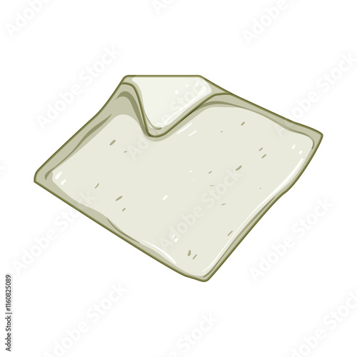 soft burp cloths cartoon. cotton newborn, infant washable, drool spit soft burp cloths sign. isolated symbol vector illustration