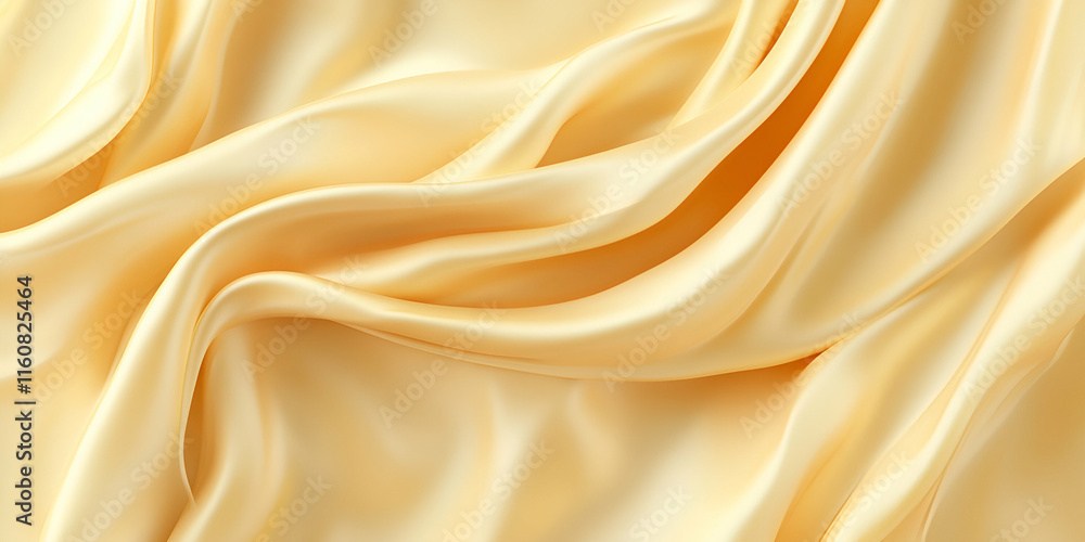 Elegant Draped Silk Fabric, Soft, Luxurious, Golden Hues Elegant Draped Silk Fabric, Soft, Luxurious, Golden Hues