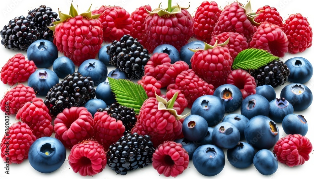 Fresh Wild Berries Mix Featuring Ripe Raspberries, Juicy Blueberries, and Blackberries Fresh Wild Berries Mix Featuring Ripe Raspberries, Juicy Blueberries, and Blackberries