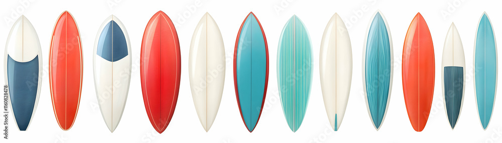 Surfboard Collection, Vibrant Designs Ready for Summer Waves Surfboard Collection, Vibrant Designs Ready for Summer Waves