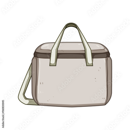 storage diaper bag cartoon. organizer waterproof, stylish multifunctional, spacious durable storage diaper bag sign. isolated symbol vector illustration