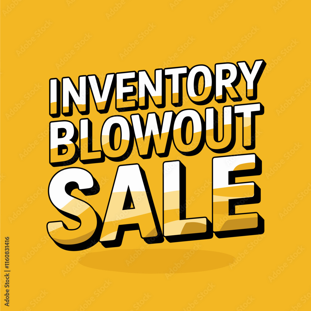 Obraz premium Inventory Blowout Sale Graphic in Bold Design