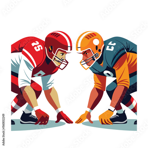 American football vector illustration