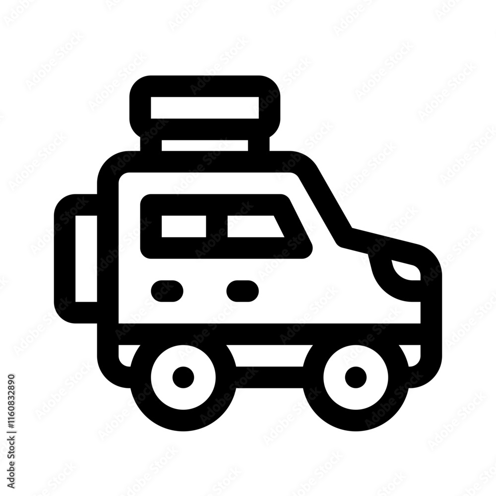 Traveling Line Icon. Single icon, line vector icon Traveling Line Icon. Single icon, line vector icon