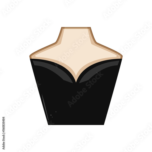 summer neckline dress cartoon. winter spring, autumn v, neck scoop summer neckline dress sign. isolated symbol vector illustration