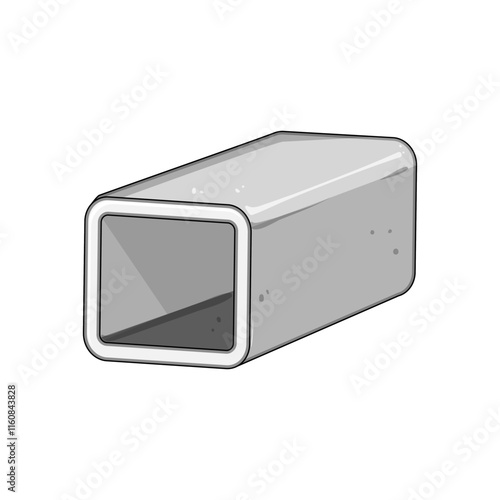tensile steel beam cartoon. reinforcement girder, truss alloy, engineering architecture tensile steel beam sign. isolated symbol vector illustration