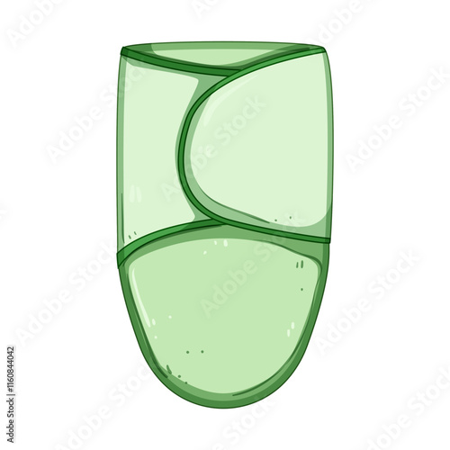 newborn swaddle wrap cartoon. sleep comfort, blanket secure, soft cozy newborn swaddle wrap sign. isolated symbol vector illustration