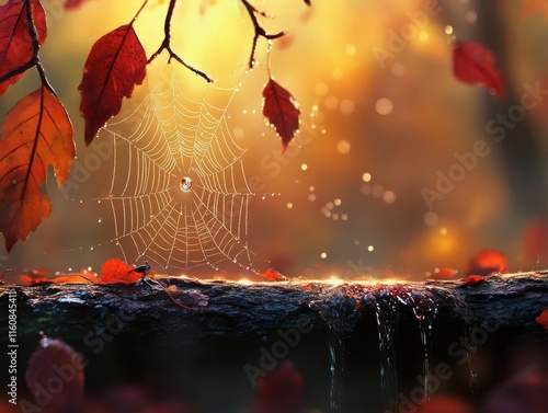 Capture the essence of wisdom in a tree bark, Find the goal of life in a spiders web, Discover the purpose in a dew drop on a leaf photo