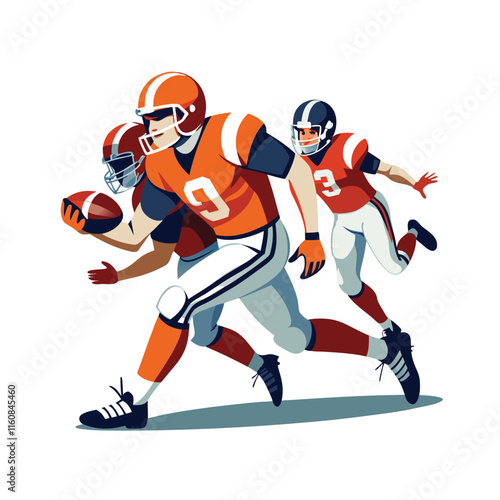American football vector illustration