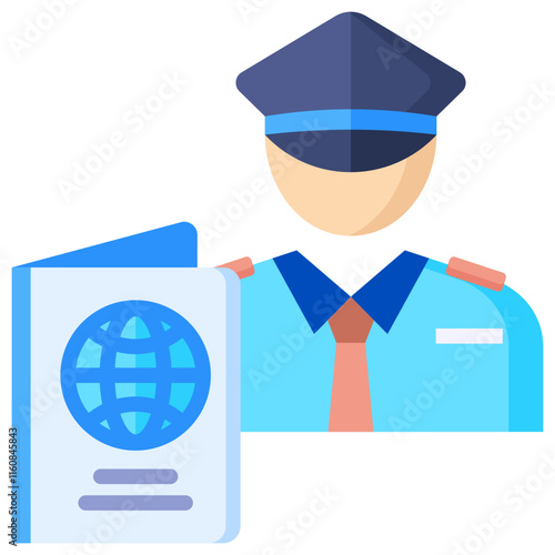 Immigration Officer Icon