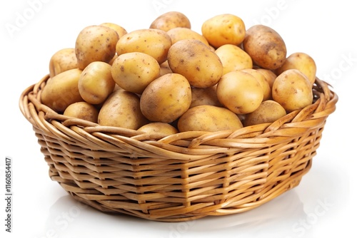 Lots of potato in a basket