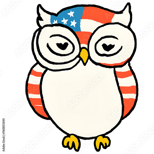 Patriotic Owls. 417 png. webpiya photo