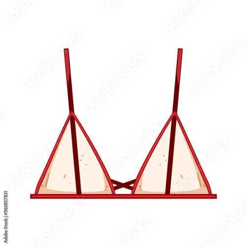 intimate bra sexy cartoon. seductive alluring, provocative sensual, elegant feminine intimate bra sexy sign. isolated symbol vector illustration
