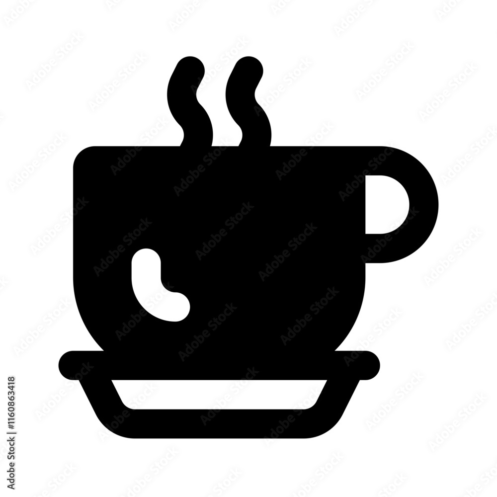Coffee Simple Glyph Icon. Single icon, glyph vector icon Coffee Simple Glyph Icon. Single icon, glyph vector icon