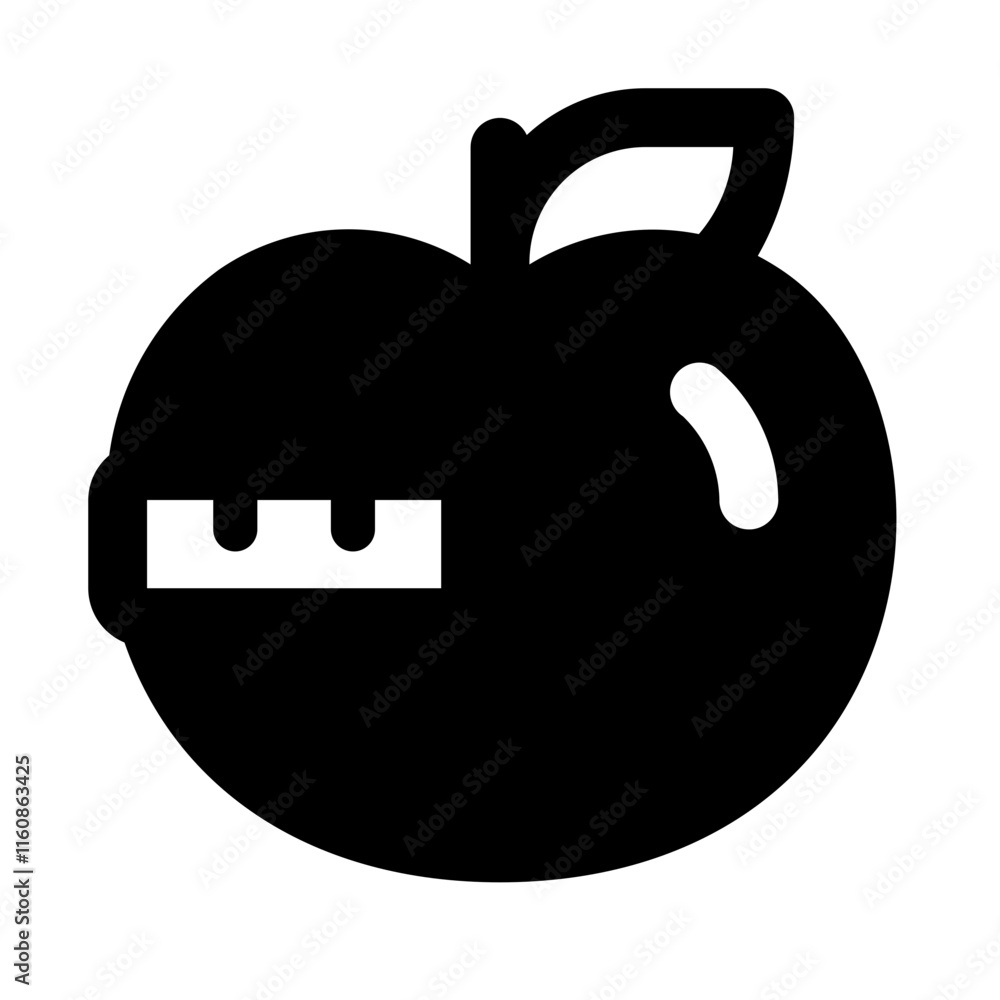 Diet Simple Glyph Icon. Single icon, glyph vector icon