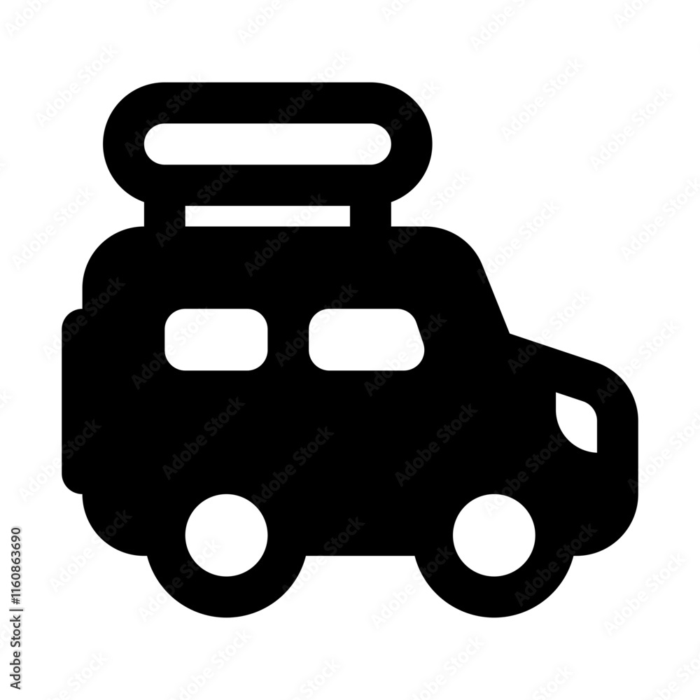 Traveling Simple Glyph Icon. Single icon, glyph vector icon Traveling Simple Glyph Icon. Single icon, glyph vector icon