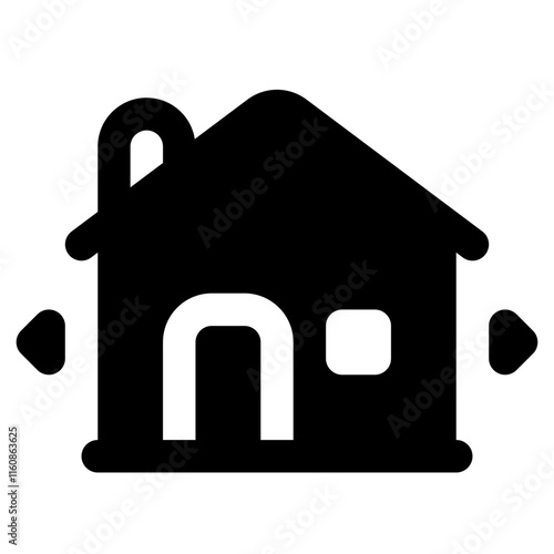 Nomadic Simple Glyph Icon. Single icon, glyph vector icon