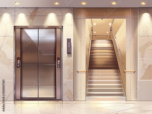 corridor in modern building