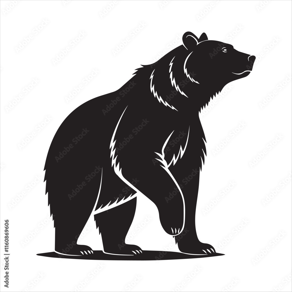 Bear silhouette vector illustrations eps 10 on a white background fully editable high-quality file.
Bear silhouette vector illustrations eps 10 on a white background fully editable high-quality file.