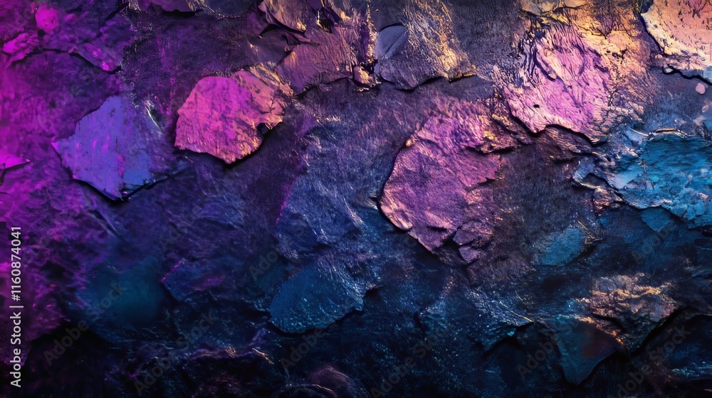 Naklejka premium Iridescent abstract holographic background with modern style and grainy texture effect