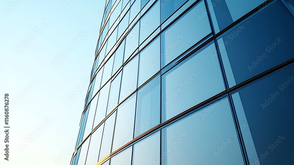 High Resolution Exterior of a Modern Office Building with Glass Window High Resolution Exterior of a Modern Office Building with Glass Window