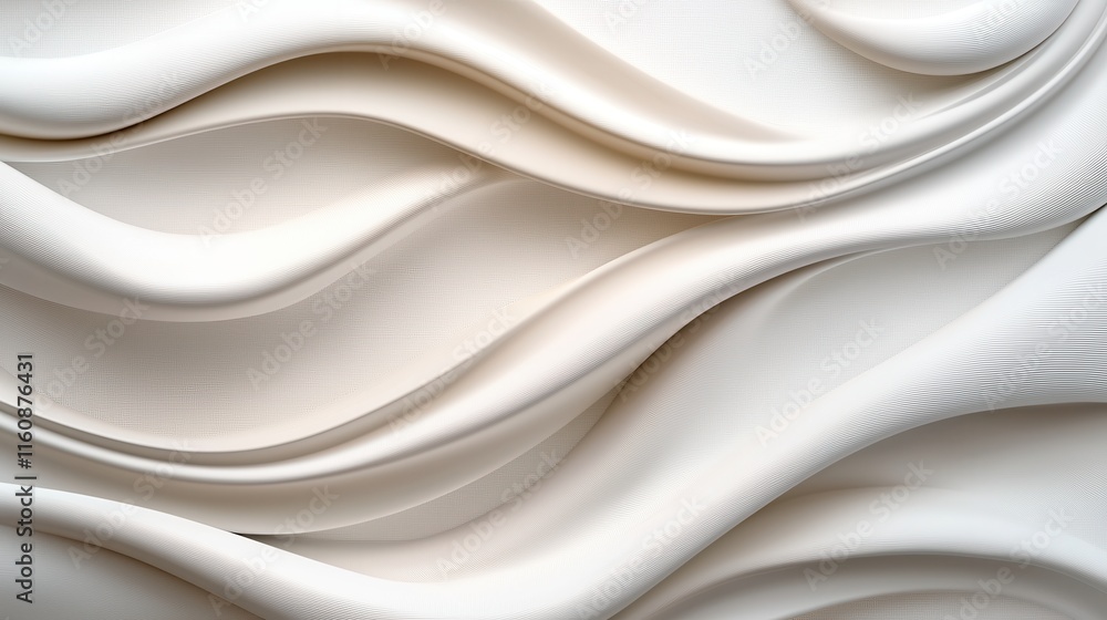 Fototapeta premium Minimalist Design with Gentle Curves and Neutral Tones for Decor