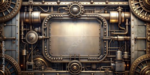 Elaborate Steampunk Room with a Decorative Window